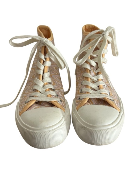 American Eagle Outfitters Shoes - American Eagle Outfitters Peach Swirl High-Top Platform Sneakers